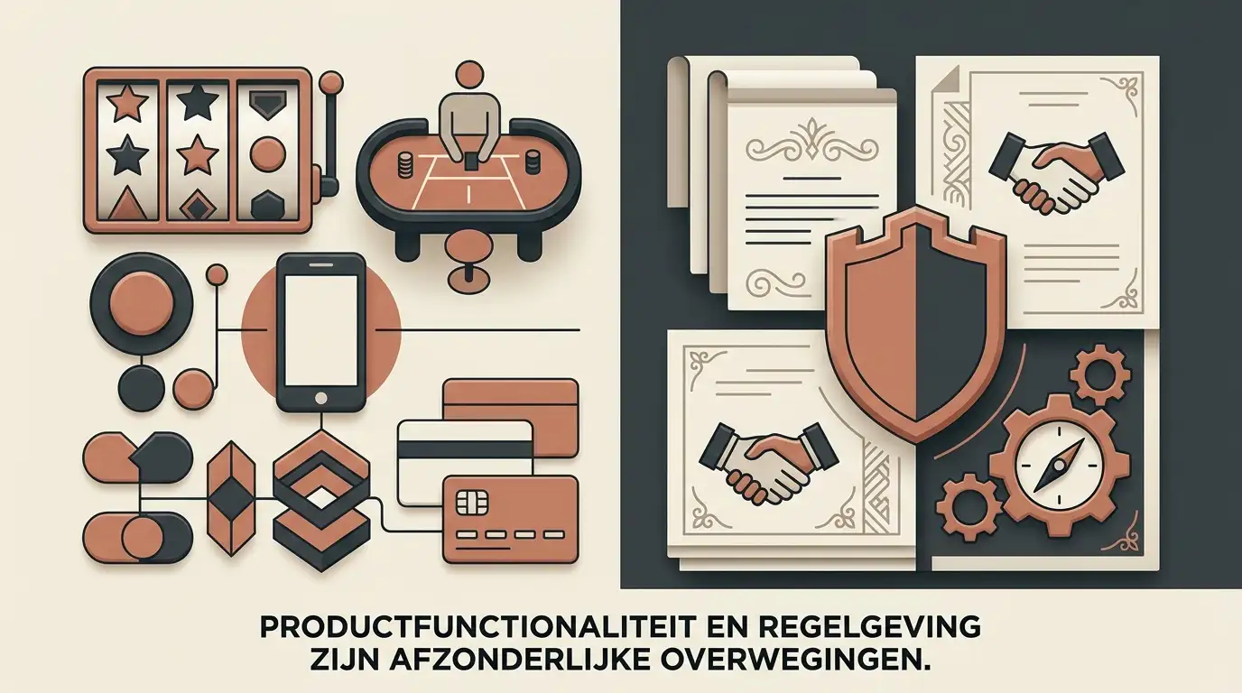 Diagram van productfuncties en Nederlandse regulatoire context